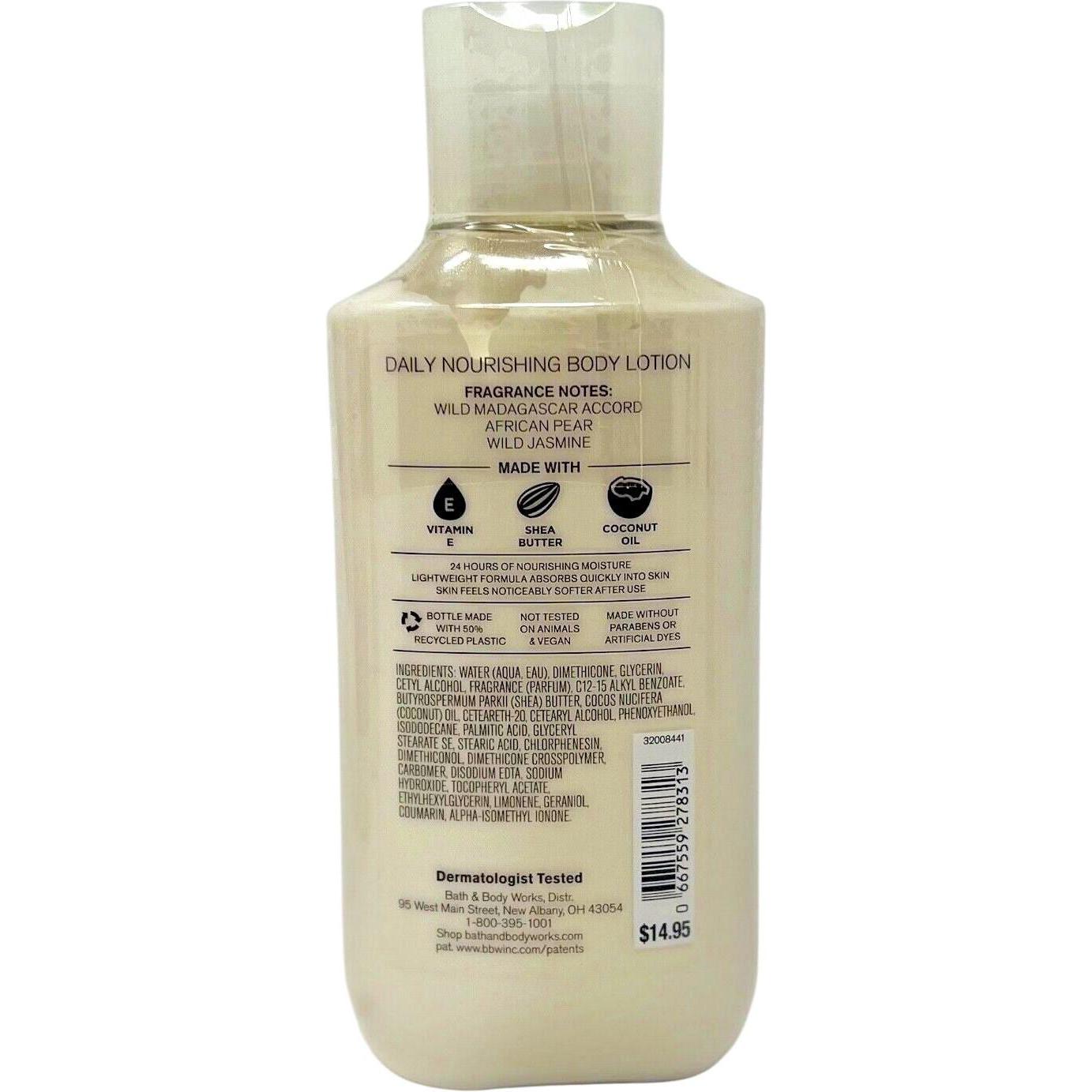 Bath & Body Works Wild Madagascar Vanilla Daily Nourishing Body Lotion 