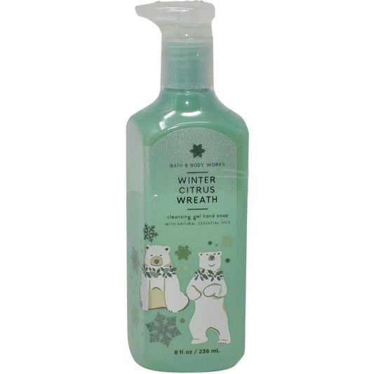 Bath & Body Works Winter Citrus Wreath Cleansing Gel Hand Soap Wash Pump 
