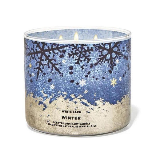 Bath & Body Works Winter Scented 3-Wick Candle (White Barn) 