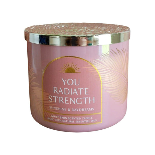 Bath & Body Works You Radiate Strength Sunshine & Daydreams Scented 3-Wick Candle 
