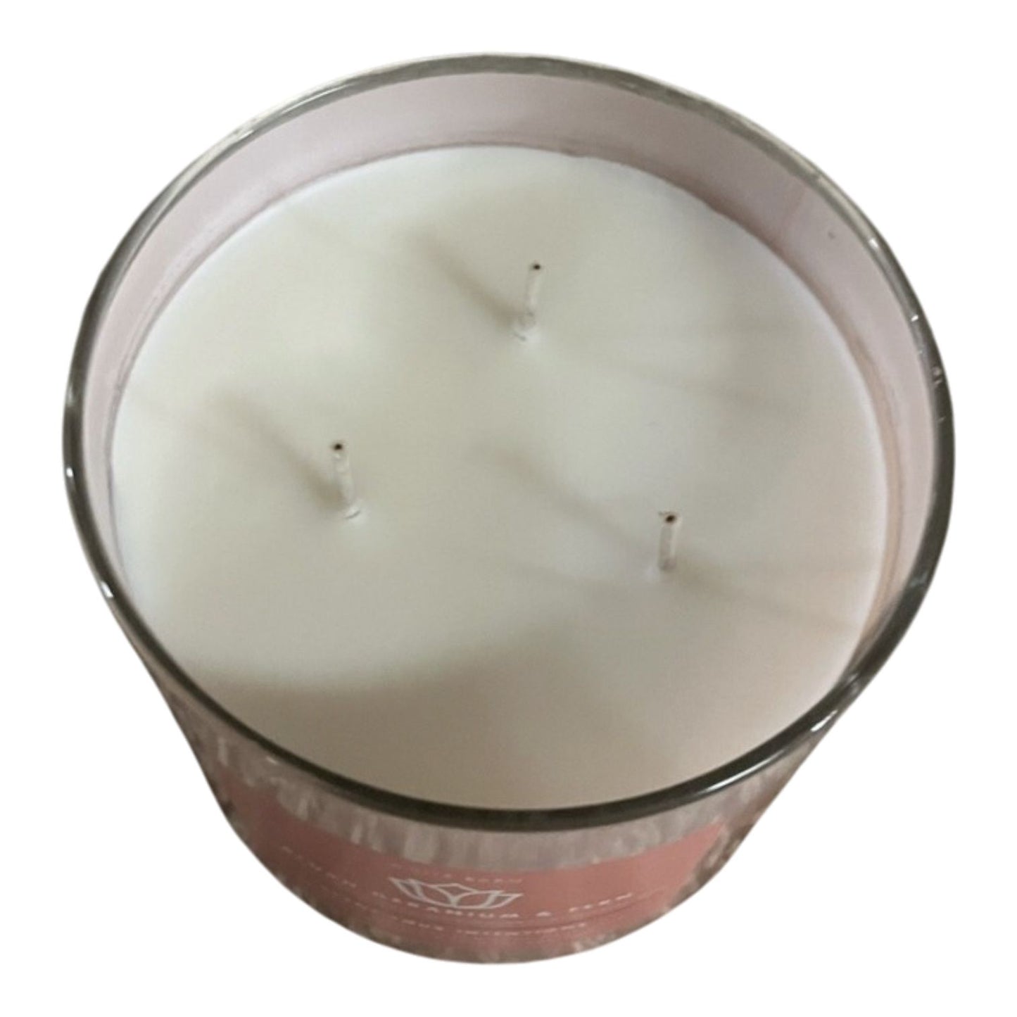 Bluesh Geranium & Fern 3-Wick Scented Candle