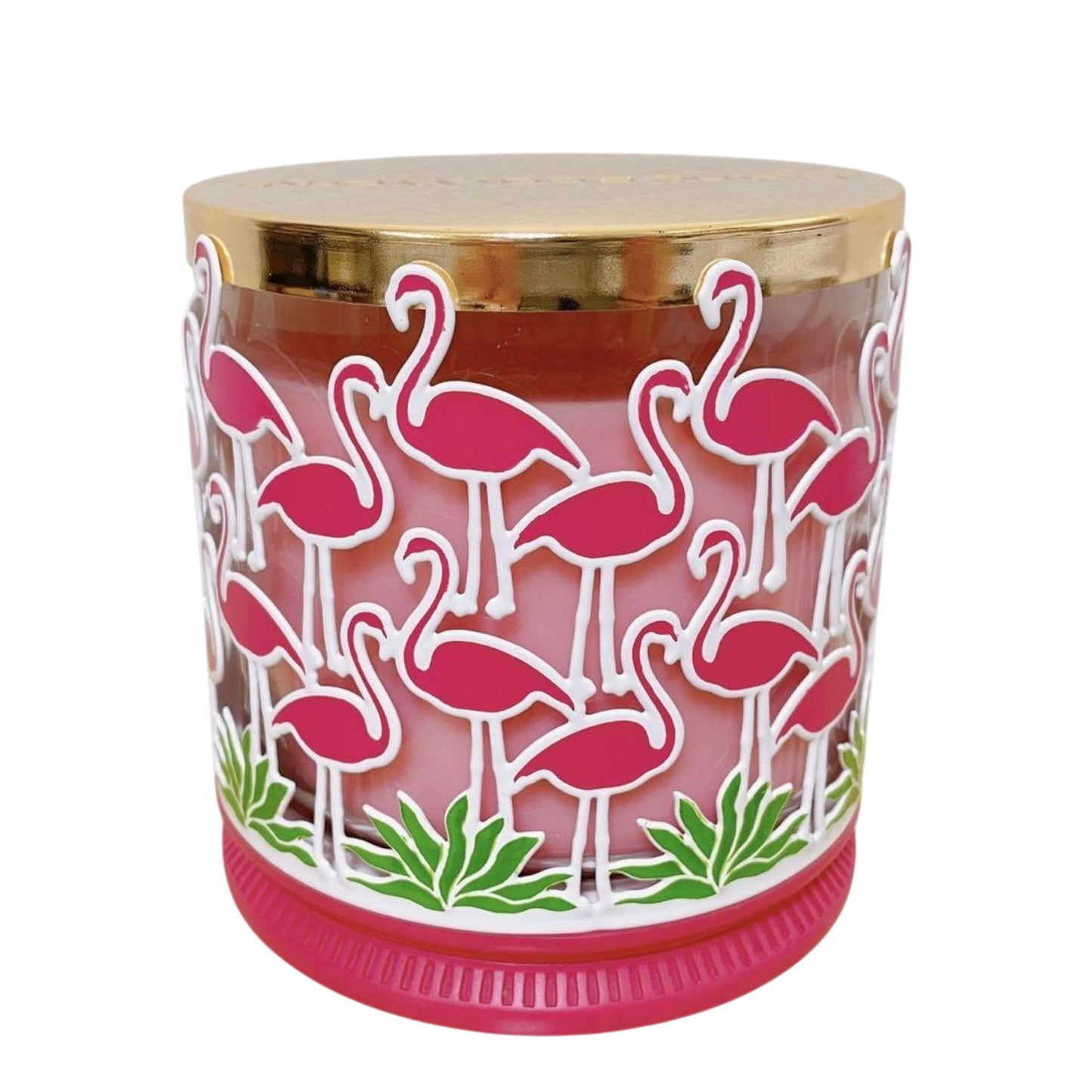 Candle Holder Compatible With And White Barn 3-Wick Candles Flamingo Flock (White Barn)