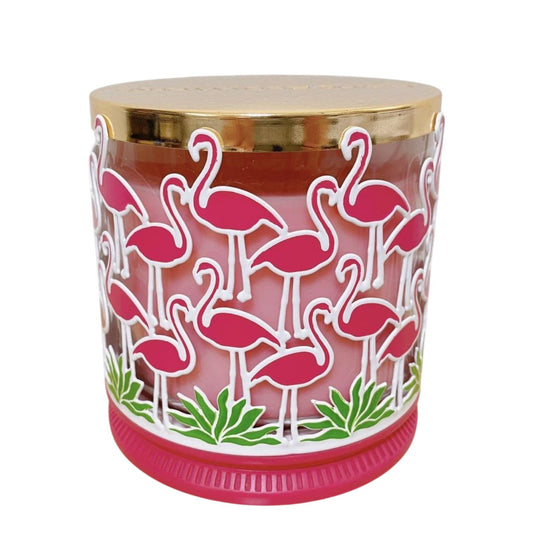 Candle Holder Compatible With And White Barn 3-Wick Candles Flamingo Flock (White Barn)