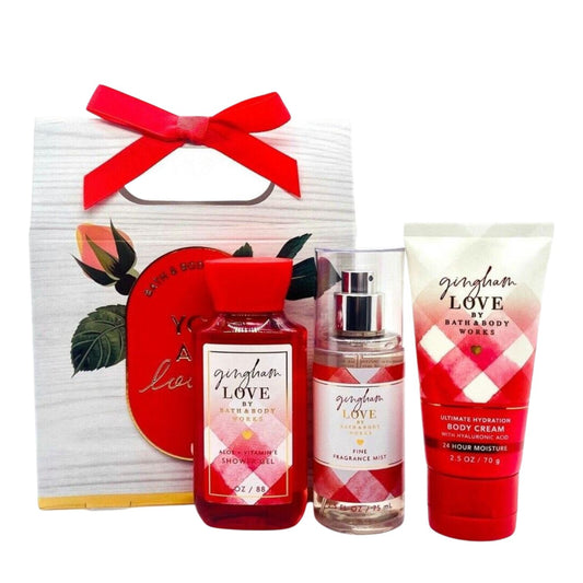 Gingham Love Gift Box Set "You Are Lovely" Shower Gel - Body Cream And Fine Fragrance Mist