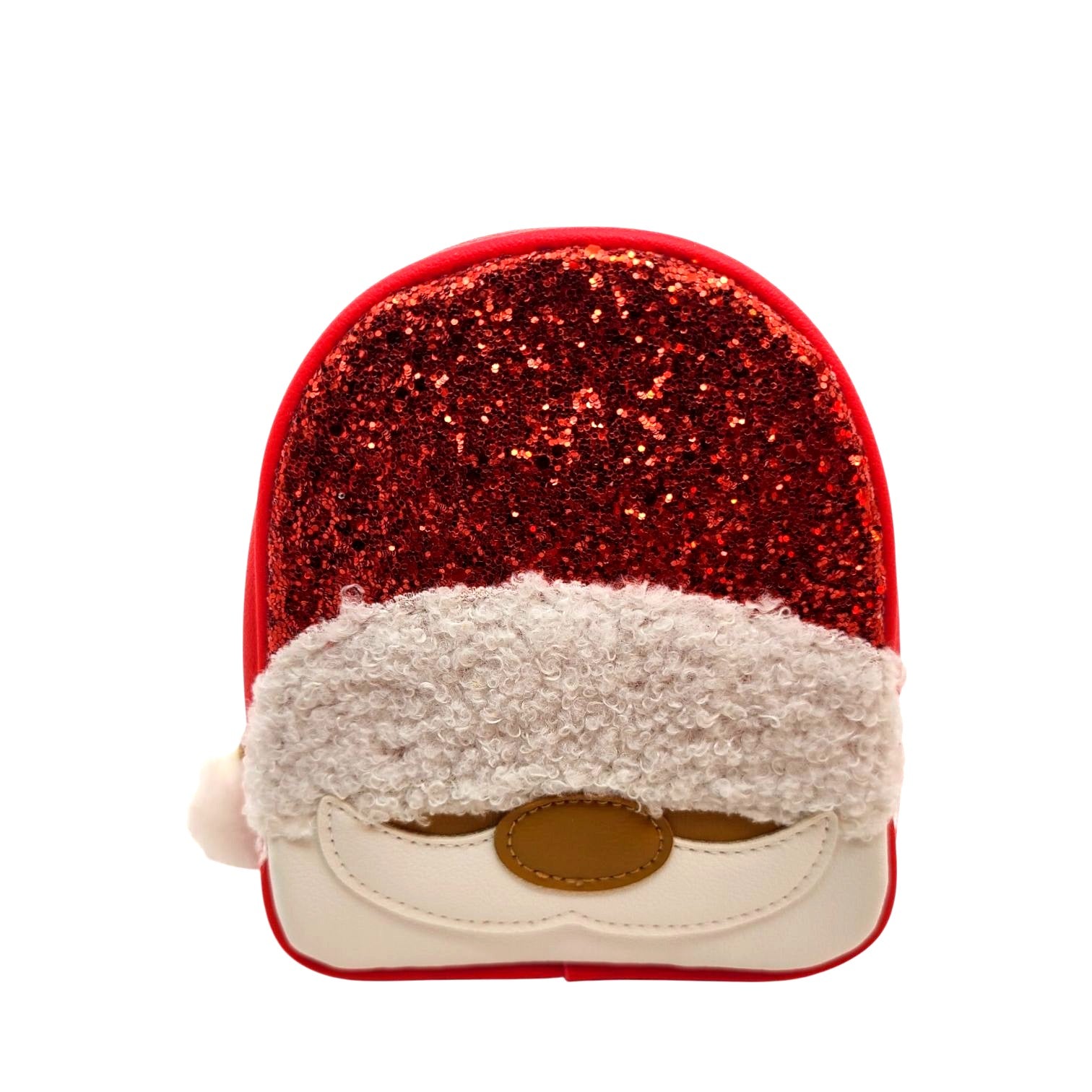 Bath & Body Works Santa Claus Red Glitter Cosmetic Sparkle Makeup Bag 