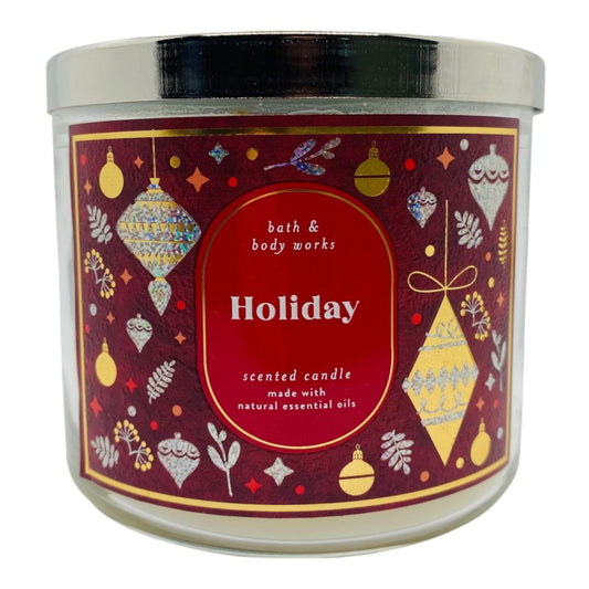 3-Wick Holiday Scented Candle