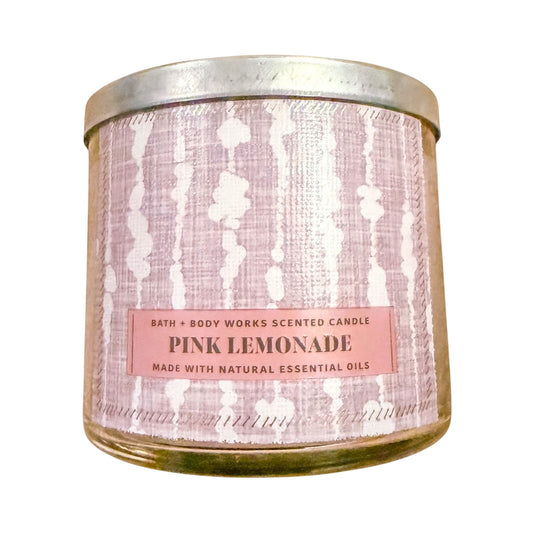 Bath and Body Works Pink Lemonade Scented 3-Wick Candle (14.5 oz / 411 g)