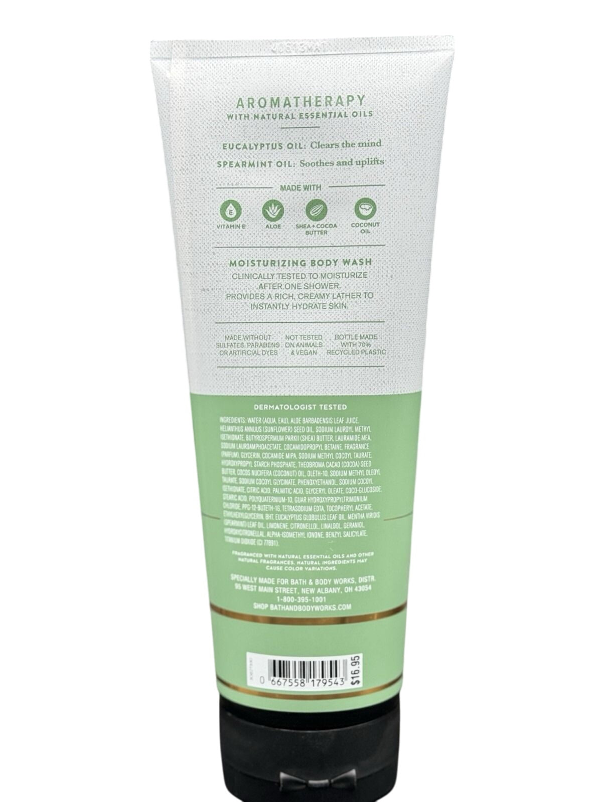 Eucalyptus + Spearmint Body Wash (Aromatherapy)
