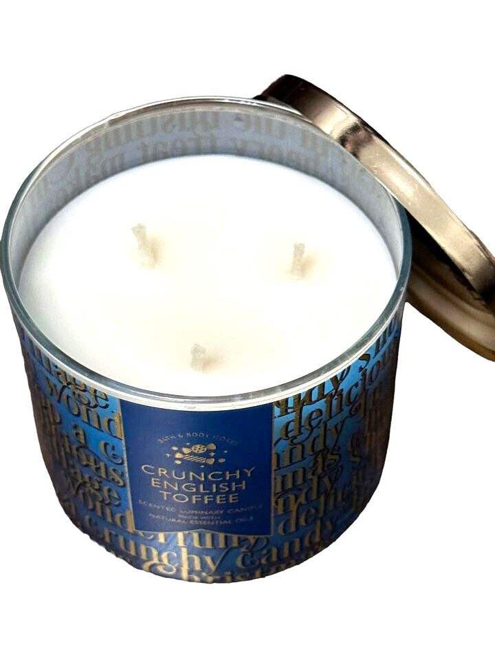 Crunchy English Toffee 3-Wick Scented Luminary Candle