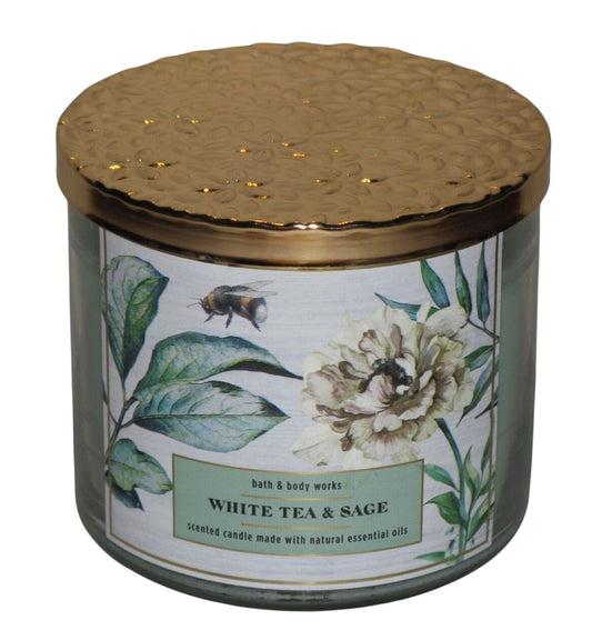 White Tea & Sage Scented Candle