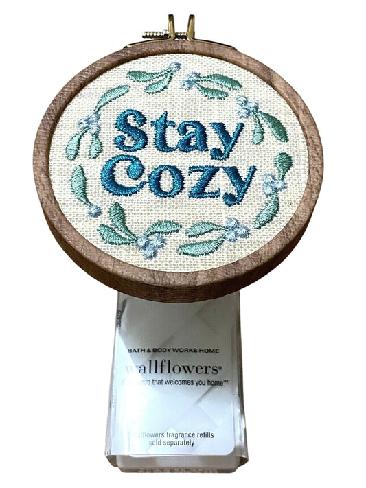 White Barn Stay Cozy Embroidery Wallflowers Fragrance Plug (White Barn)