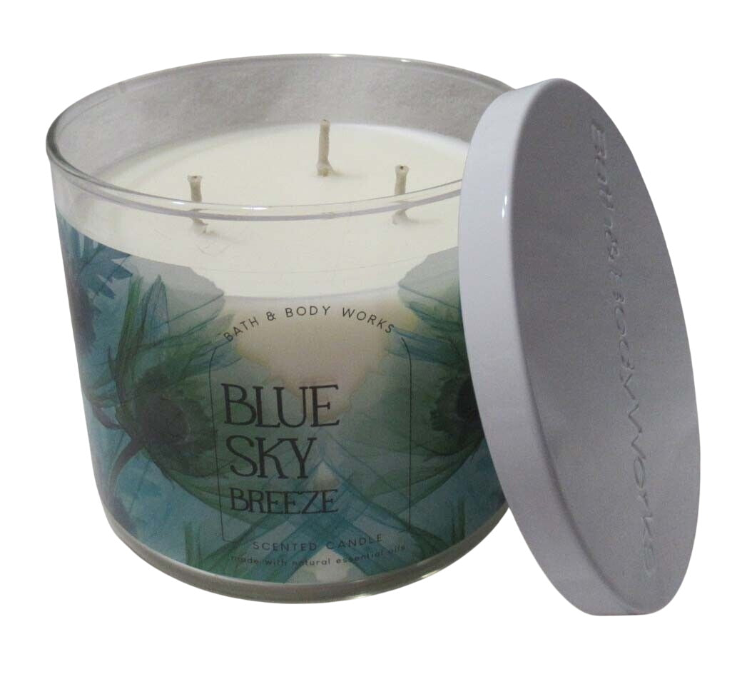 Blue Sky Breeze Scented 3-Wick Candle