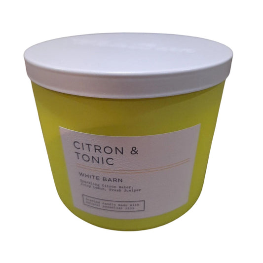 Citron & Tonic 3-Wick Candle (White Barn)