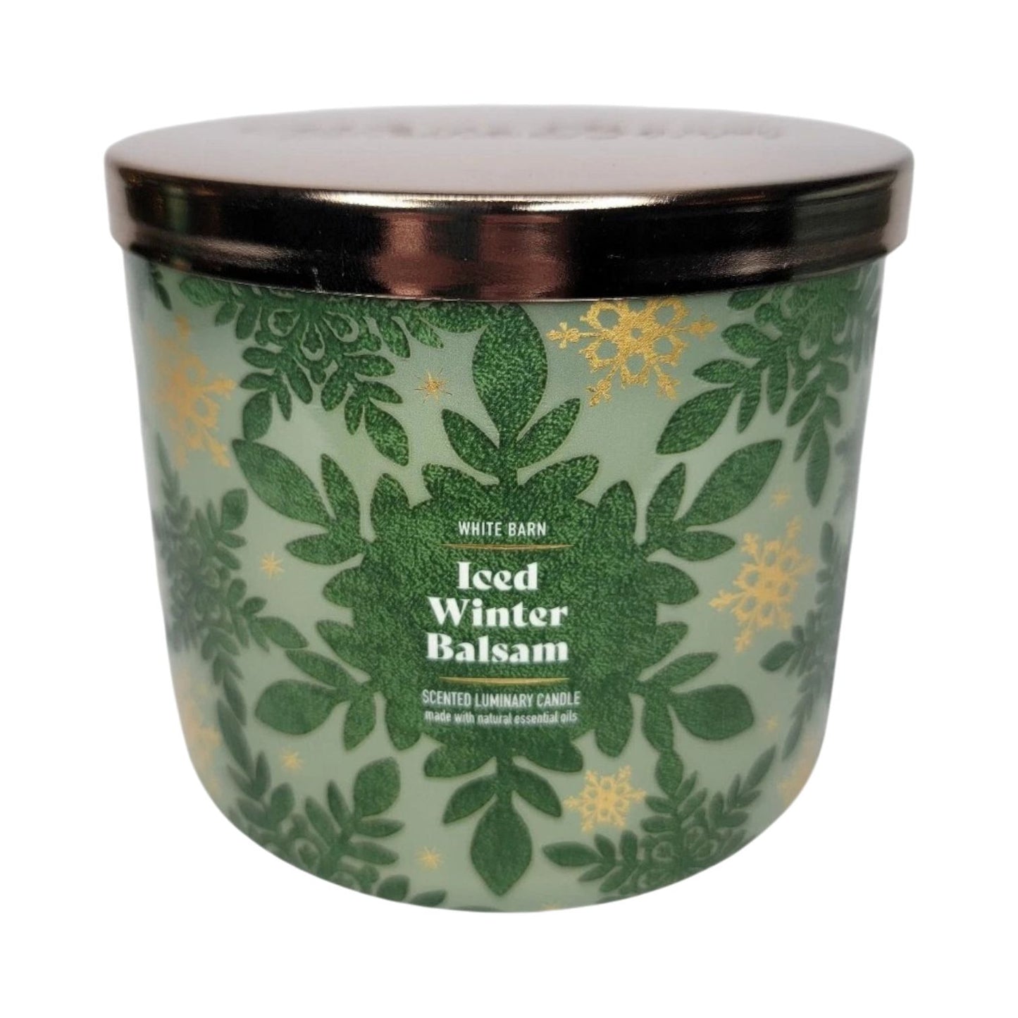 Iced Winter Balsam Scented Candle 3-Wick (White Barn)