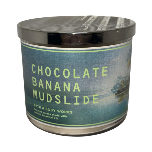 Chocolate Banana Mudslide Scented 3-Wick Candle
