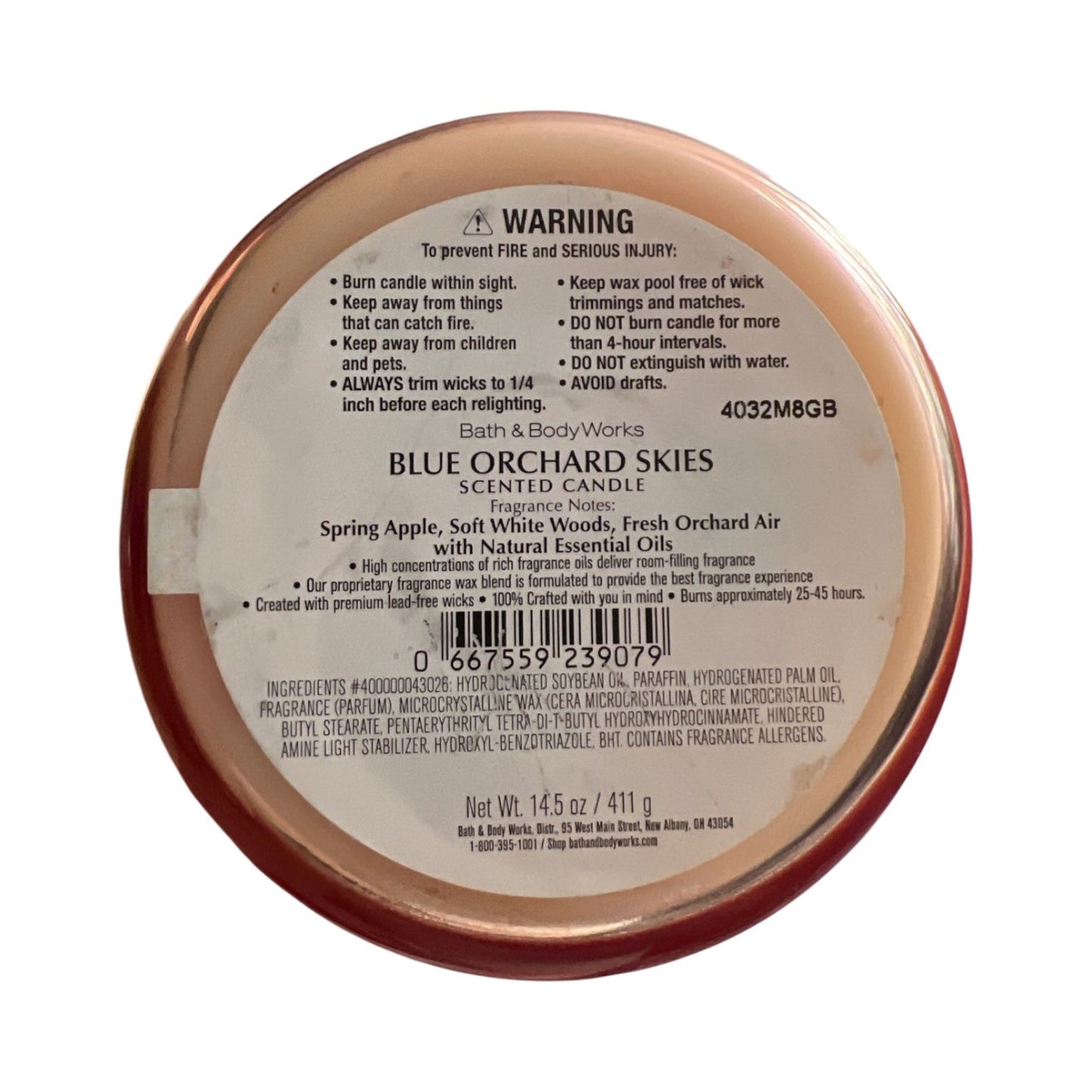Blue Orchard Skies 3-Wick Scented Candle
