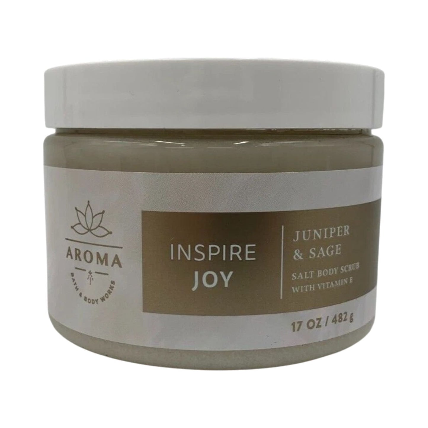 Bath and Body Works Inspire Joy Juniper & Sage (Aroma) Salt Body Scrub 17 oz / 482 g