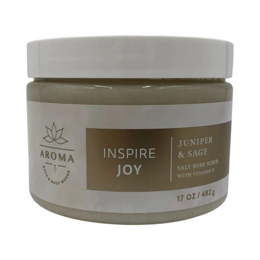Bath and Body Works Inspire Joy Juniper & Sage (Aroma) Salt Body Scrub 17 oz / 482 g