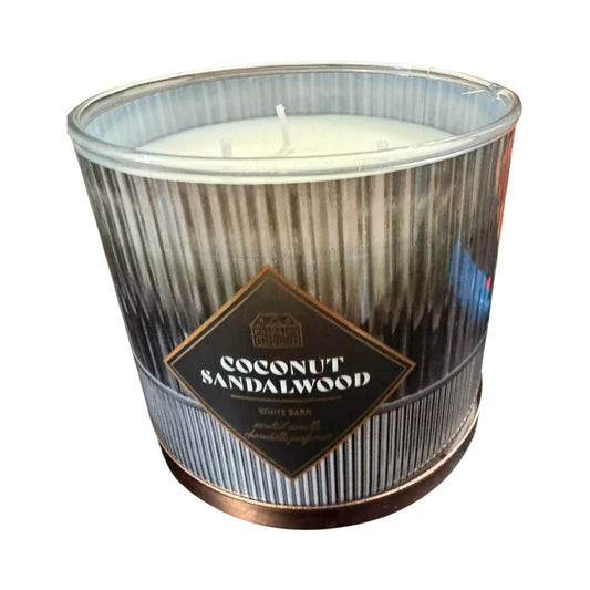 Coconut Sandalwood White Barn 3-Wick Candle (White Barn)
