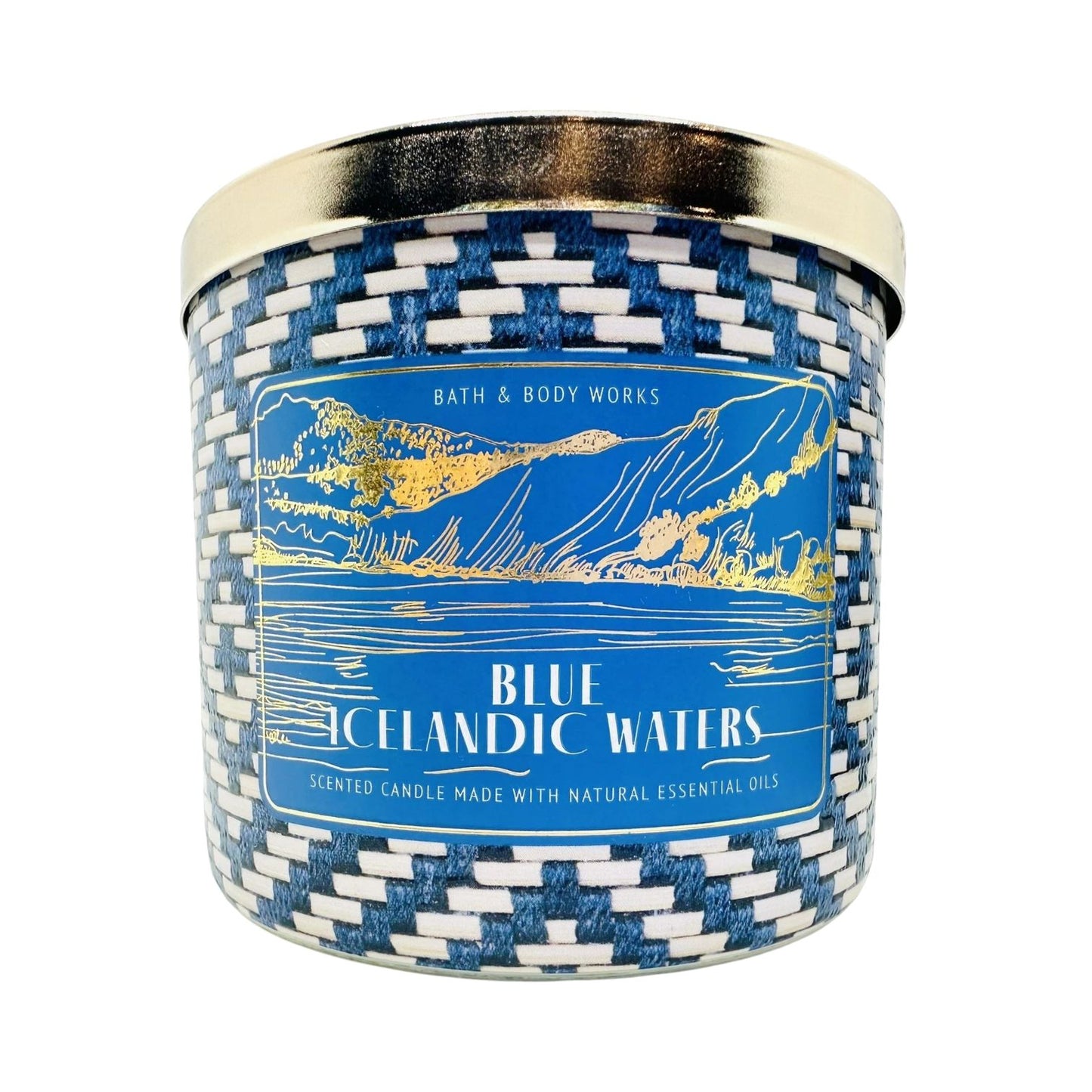 Blue Icelandic Waters Scented 3-Wick Candle