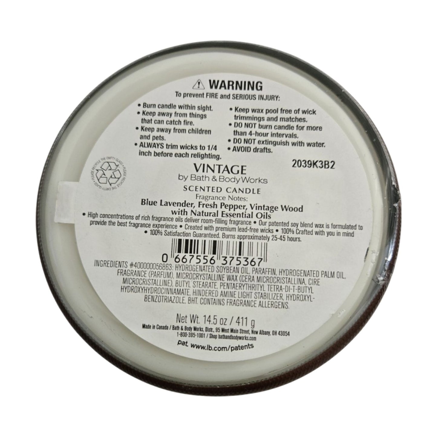 Vintage 3-Wick Scented Candle
