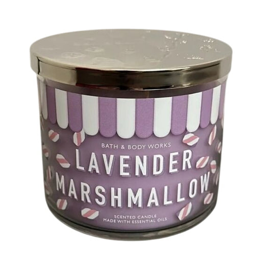 Lavender Marshmallow Scented 3-Wick Candle