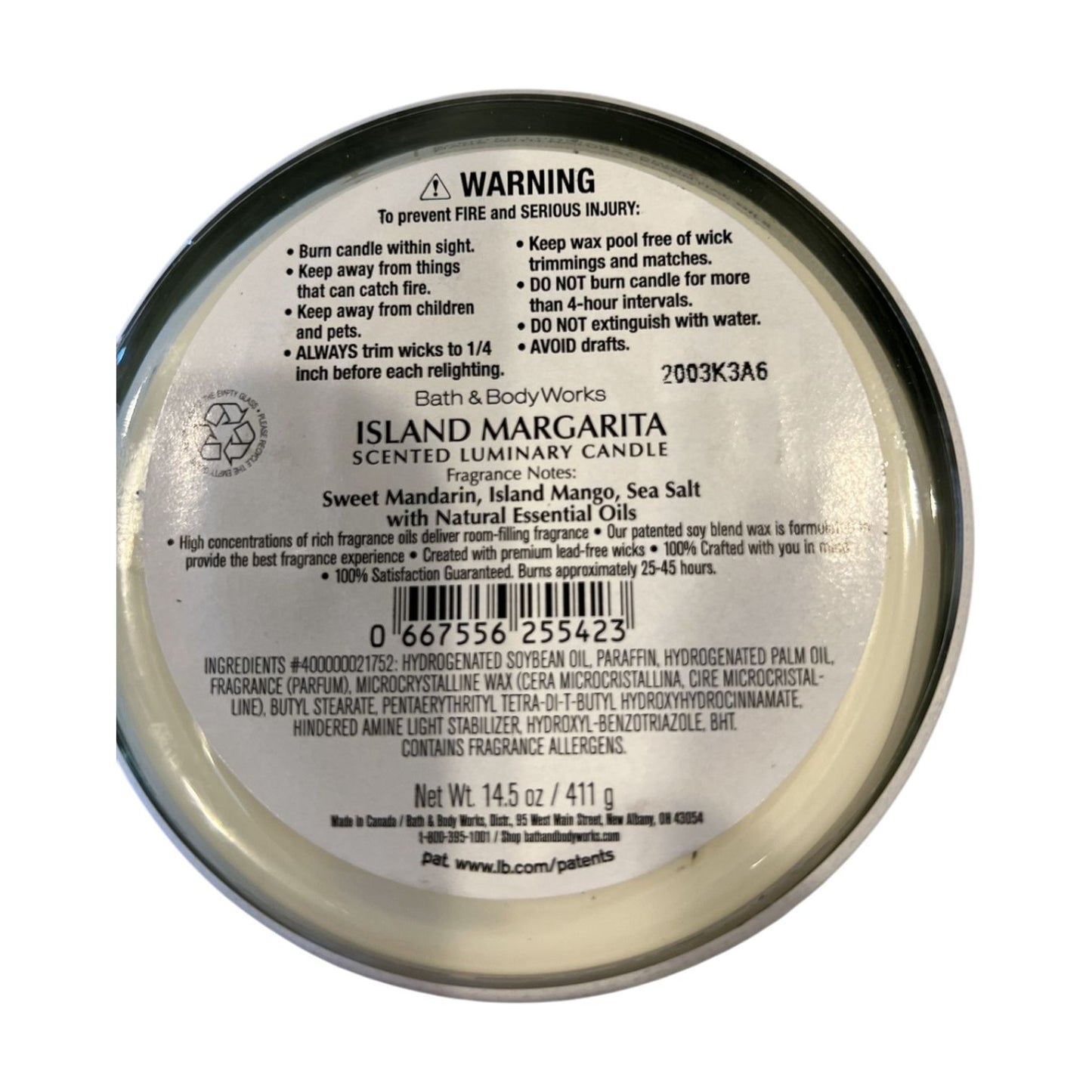 Island Margarita 3-Wick Candle