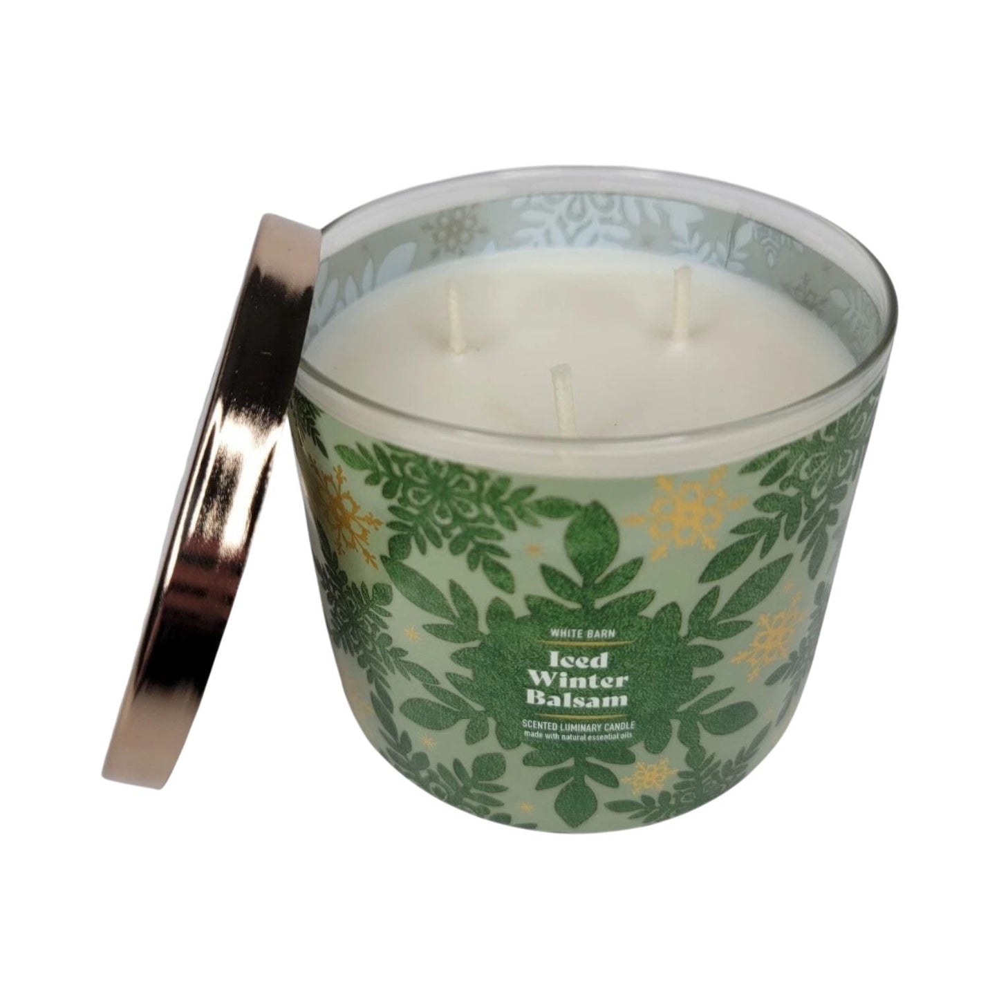 Iced Winter Balsam Scented Candle 3-Wick (White Barn)