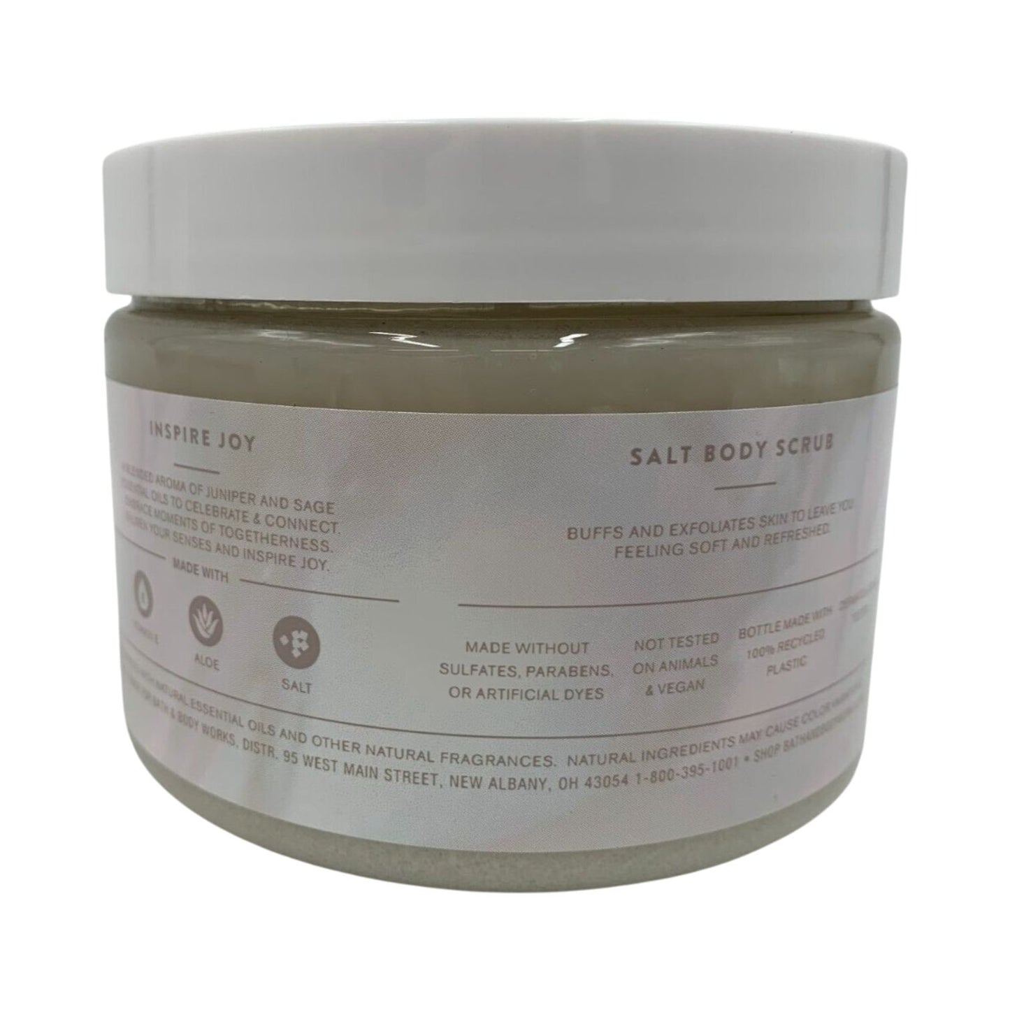 Bath and Body Works Inspire Joy Juniper & Sage (Aroma) Salt Body Scrub 17 oz / 482 g