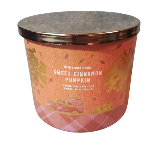 Sweet Cinnamon Pumpkin 3-Wick Scented Candle