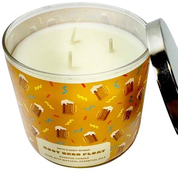 Root Beer Float Scented 3-Wick Candle
