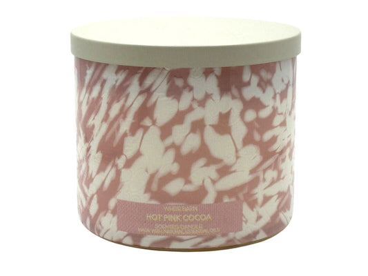 Hot Pink Cocoa 3-Wick Scented Candle (White Barn)