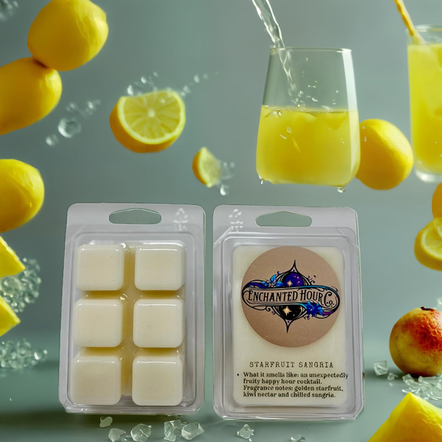 Starfruit Sangria Wax Melts | Bath & Body Works | Starfruit, Peach Nectar, Sparkling Citrus Scent | Enchanted Hour Co