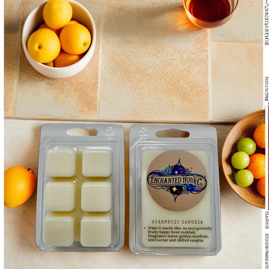 Starfruit Sangria Wax Melts | Bath & Body Works | Starfruit, Peach Nectar, Sparkling Citrus Scent | Enchanted Hour Co