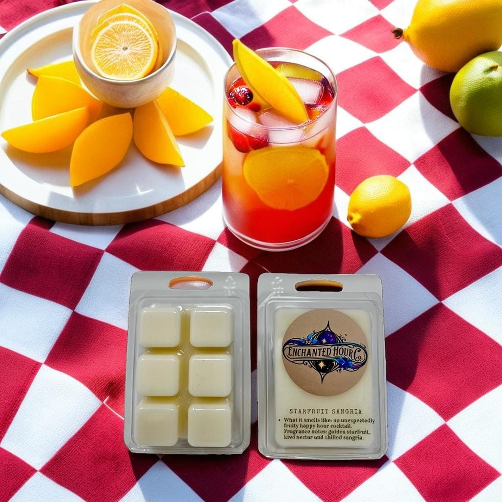 Starfruit Sangria Wax Melts | Bath & Body Works | Starfruit, Peach Nectar, Sparkling Citrus Scent | Enchanted Hour Co