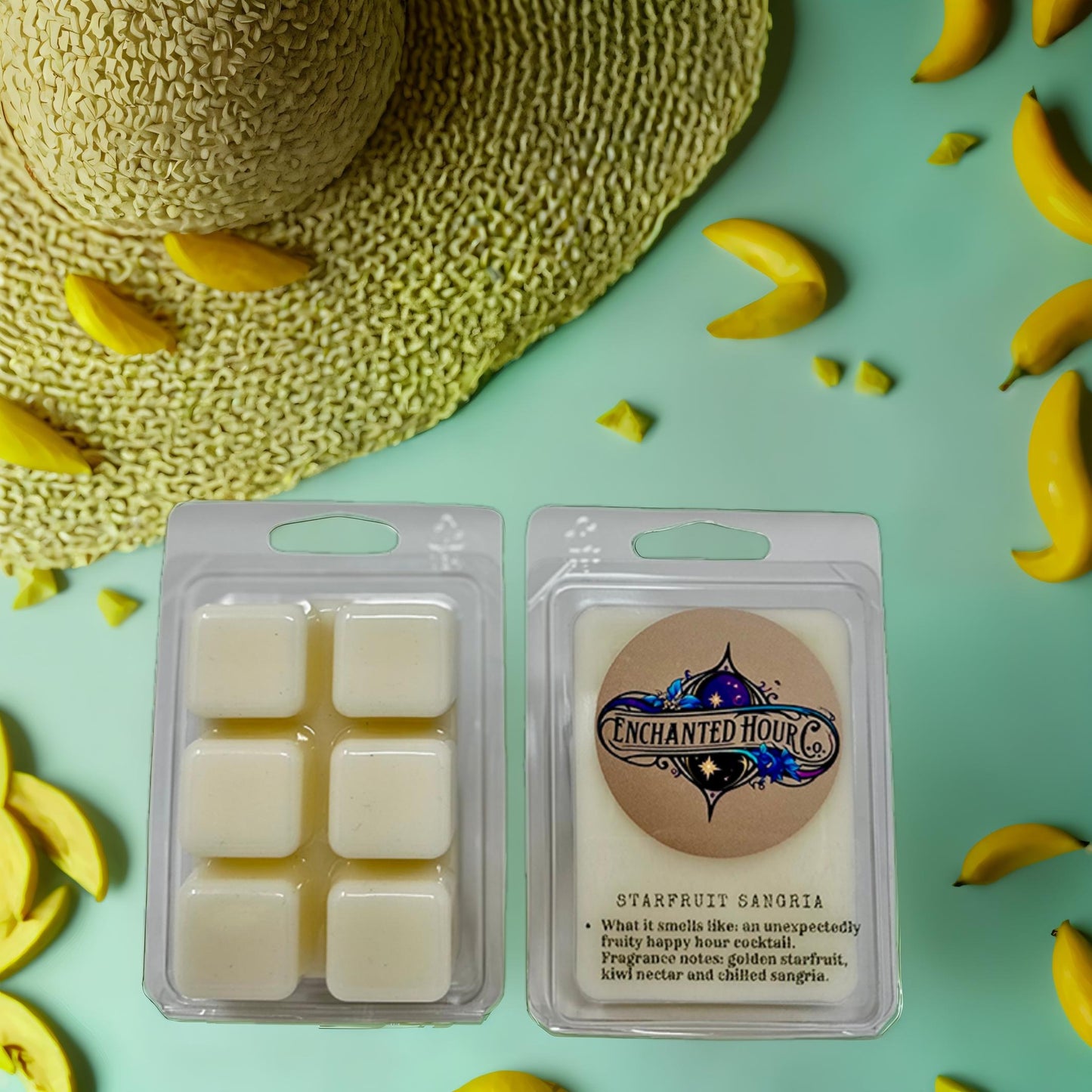 Starfruit Sangria Wax Melts | Bath & Body Works | Starfruit, Peach Nectar, Sparkling Citrus Scent | Enchanted Hour Co