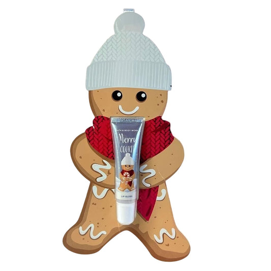 Bath and Body Works Christmas Merry Cookie Lip Gloss 0.47 fl oz / 14 ml