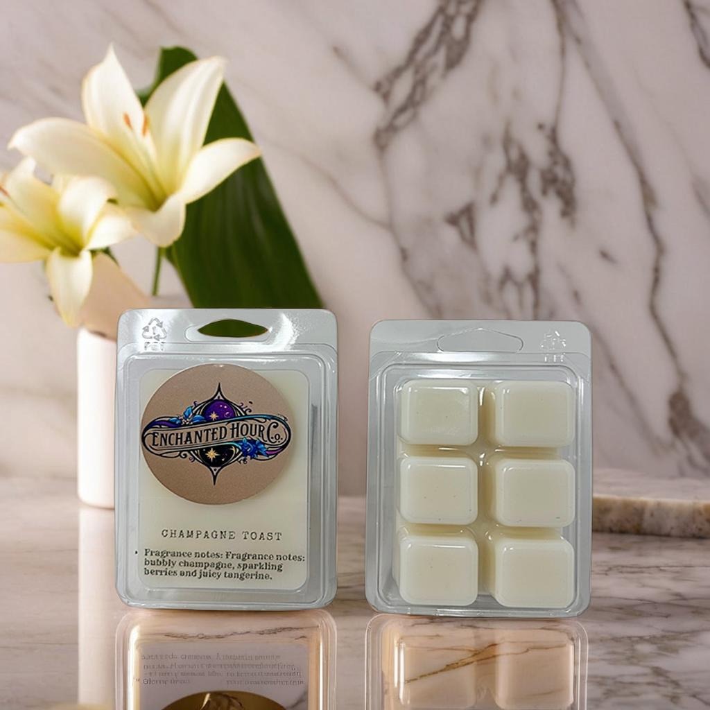 Champagne Toast Wax Melts | Bubbly Champagne, Juicy Nectarine, Sparkling Berries | Bath and Body Works | Enchanted Hour Co.