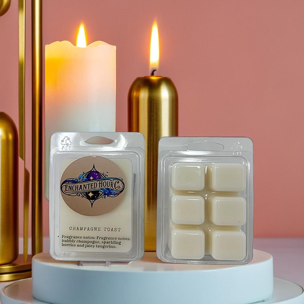 Champagne Toast Wax Melts | Bubbly Champagne, Juicy Nectarine, Sparkling Berries | Bath and Body Works | Enchanted Hour Co.