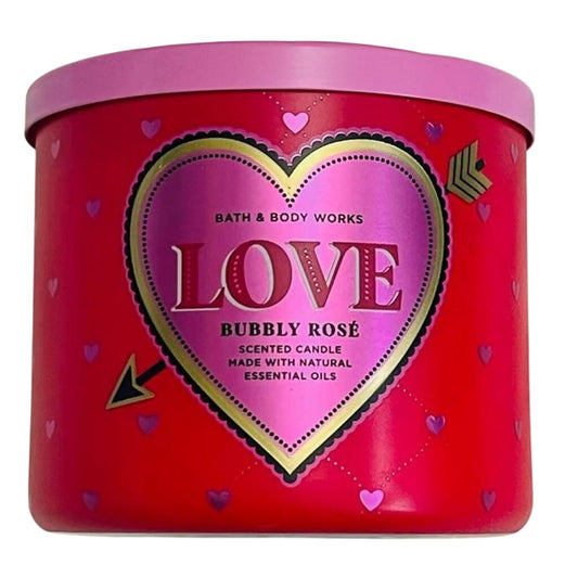 Bubbly Rosé - Love Scented 3-Wick Candle