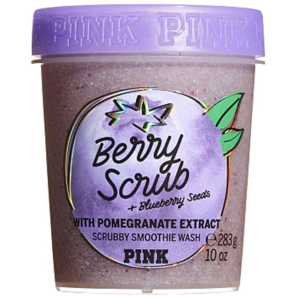 Victoria's Secret Berry Scrub + Blueberry Seeds With Pomegranate Extract Scrubby Smoothie Wash 