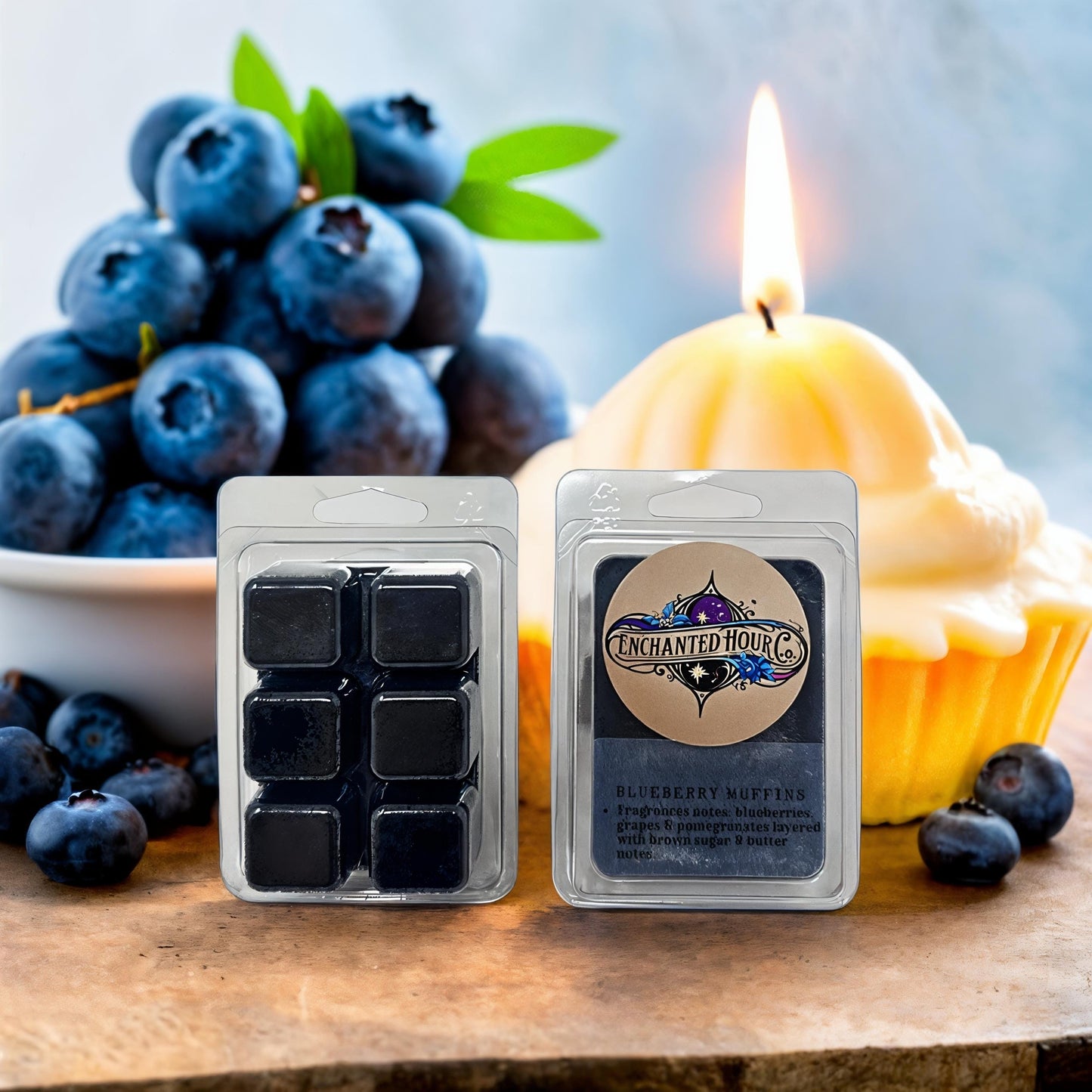 Blueberry Muffins Wax Melts | A Cheerful Giver | Sweet, Fruity, Baked Good Scent | Enchanted Hour Co.